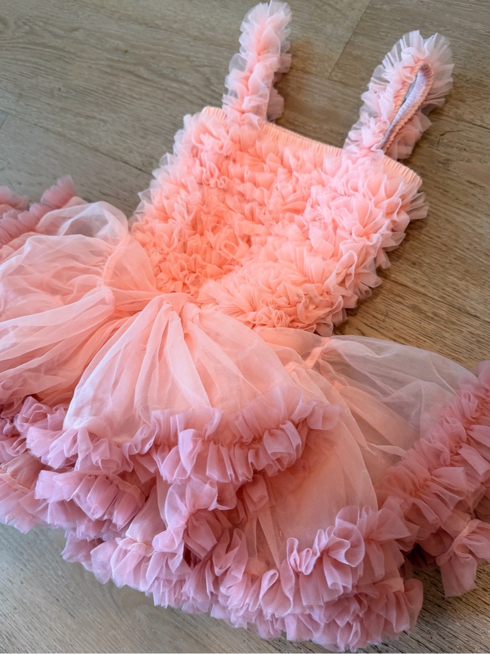 Ruffled Tulle Toddler Layered Dress - Picture 4 of 6
